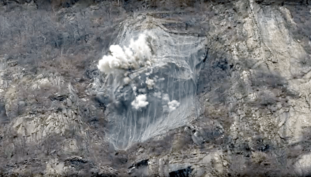 Induced rockfall in the Aosta Valley,&nbsp;Italy