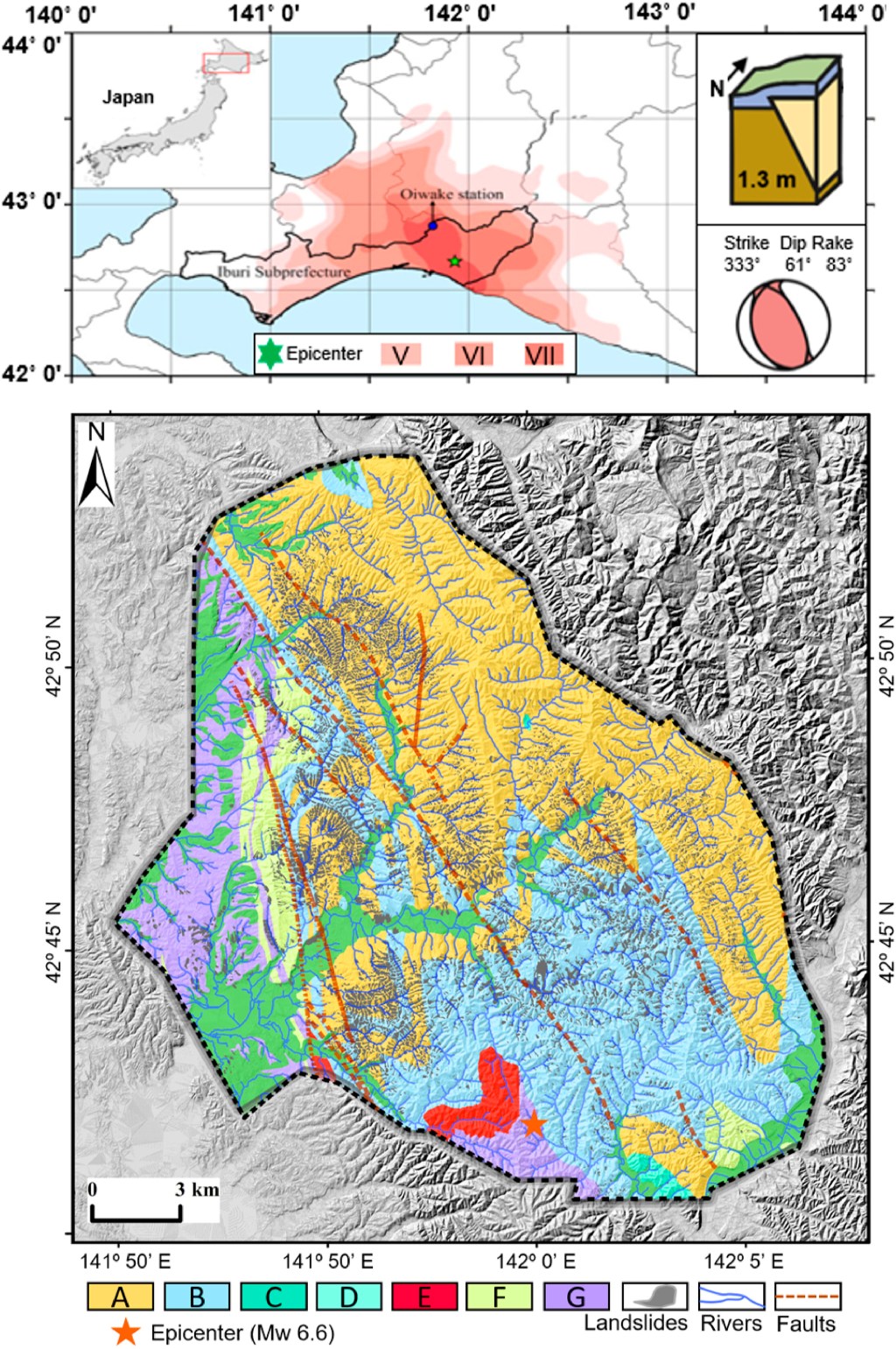 Hokkaido landslides